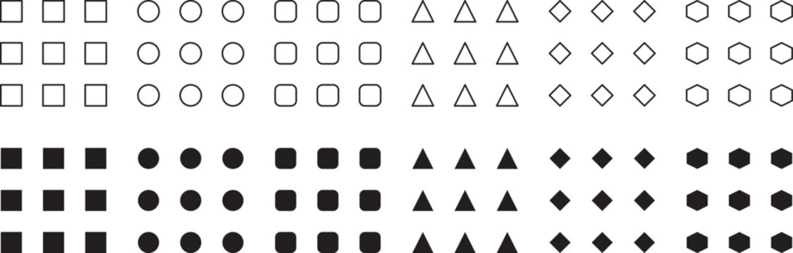 Optical character recognition ocr test sheet with various symbols