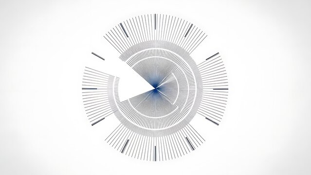 Modern clock design with blue accents.