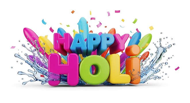 Vibrant celebration with colorful 'happy holidays' explosion text design