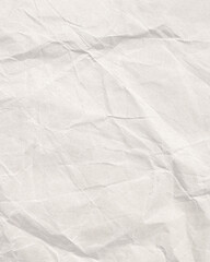 Obraz premium crumpled white paper texture , wrinkled poster template ,blank glued creased paper sheet mockup. white poster mockup on wall. empty paper mockup png, clipping path