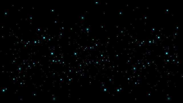 きらめく光の粒子アニメーションエフェクト Sparkling Light Particle Animation Effects 03 blue