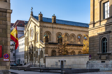 Fototapeta premium The All Saints Church, Allerheiligen-Hofkirche in Munich, Germany