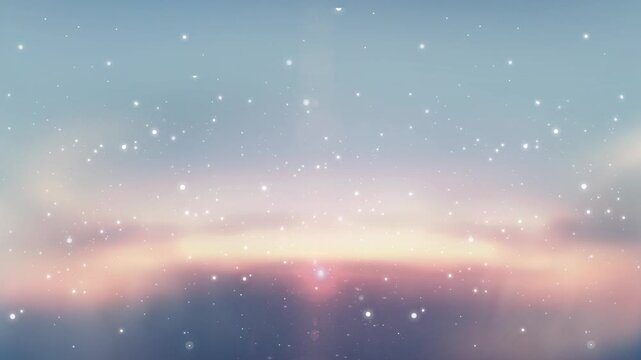 Sunset Sparkling Light Particle Effects 02