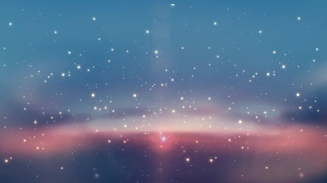 Sunset Sparkling Light Particle Effects 03