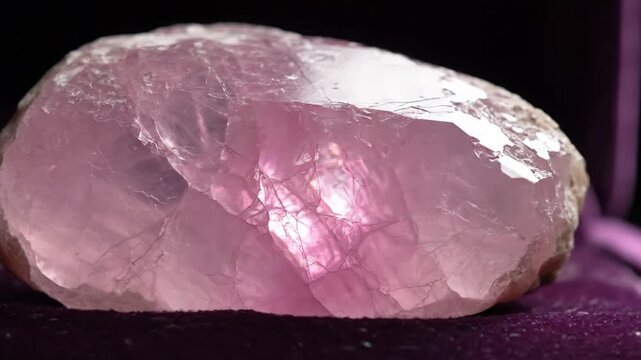 Raw Pink Spodumene Kunzite Gemstone Crystal