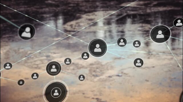 The technology network is a river in winter banff, alberta