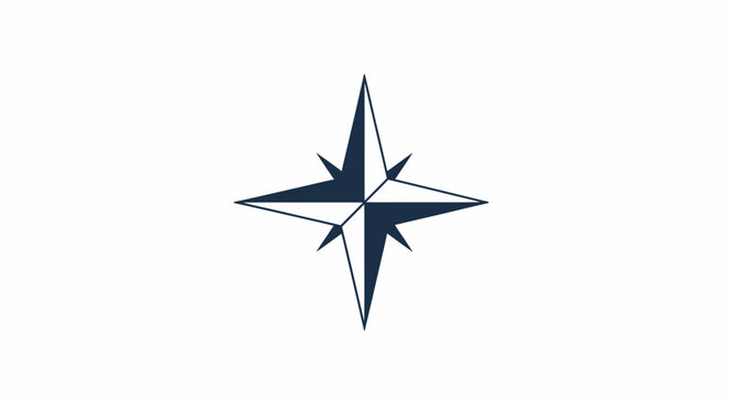 Compass Navigation Direction Indicator Symbol.