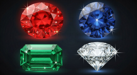 Fototapeta premium Precious Gemstones