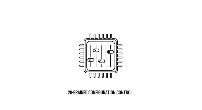 Microchip Diagram Illustration Technical Drawing.