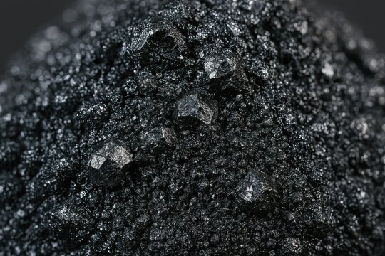 Abstract ore background with silver gray cubic mineral reflections