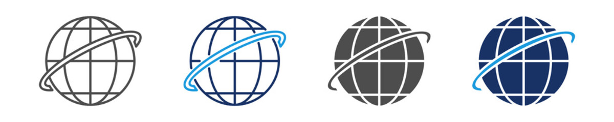 internet icon set with multi concept