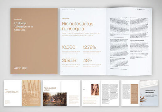 Minimal Lifestyle Brochure Template