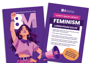 Purple Style 8M A5 Flyer