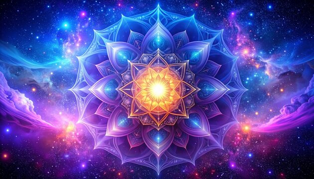 Vibrant Mandala Design with Bright Colors.
