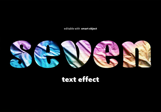 Self-adhesive Text Effect
