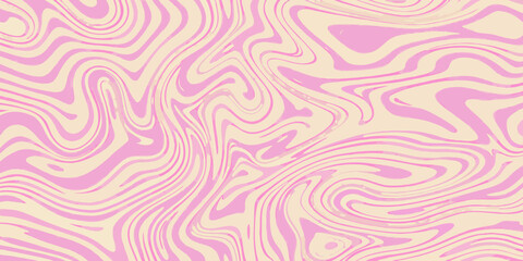 Abstract swirling pattern of pink and beige resembling marble textures