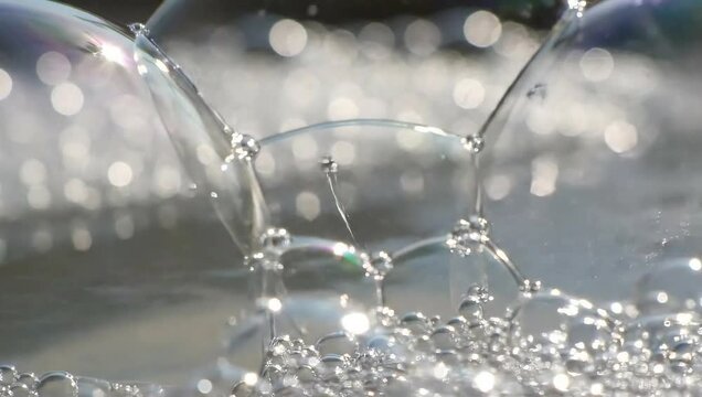 Macro Bubbles - A Glimpse into the Microscopic World of Soap.