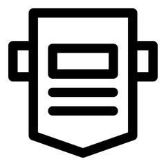 welding helmet outline icon