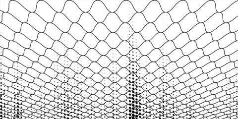 Mesh texture for fishing nets. Seamless pattern for sportswear or soccer goal, volleyball net, basketball hoop. vector modern © Lehah