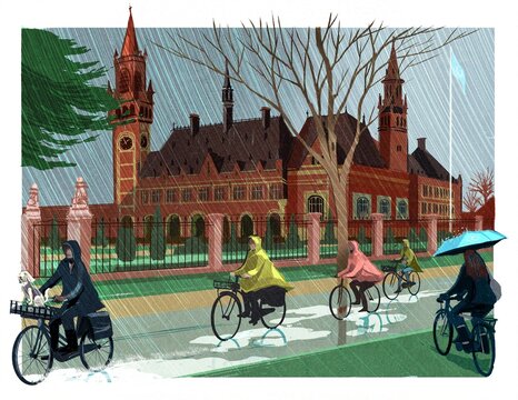 The Hague in the rain 