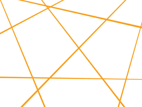 Minimal abstract background featuring intersecting orange lines forming a dynamic geometric pattern on a clean white surface. Simple yet modern composition ideal for branding, presentations, posters.