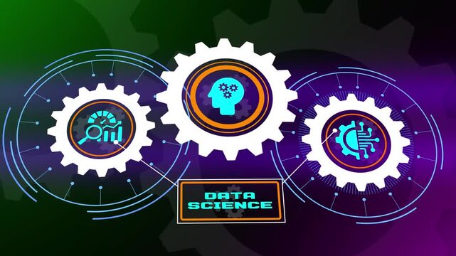 Data Science Innovation Concept with Machine Learning Algorithms and Predictive Business Analytics Technology System
