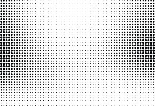 Dynamic abstract halftone dot gradient pattern for modern digital design projects, creating a visual effect on a transparent background, PNG for versatile integration