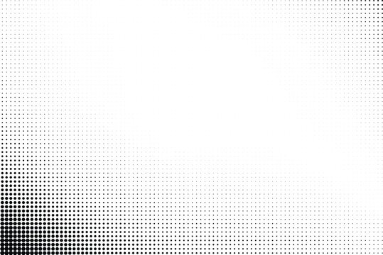 A versatile digital halftone dot pattern creating a smooth gradient effect, perfect for modern graphic design projects, offering an adaptable visual element with a Transparent Background, PNG