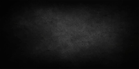 An empty dark grunge concrete wall background featuring a rough textured stone surface with aged vintage paper patterns and black frame copy space for a blank design backdrop © MdKefaitUllah