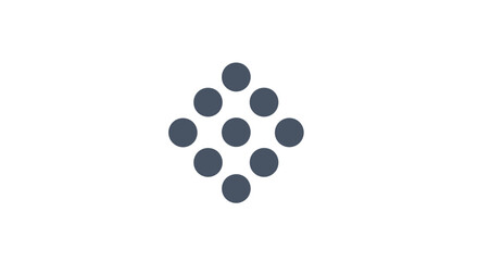 Black Circles Forming a Diamond Shape.