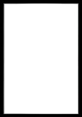 A stark black border frames a pure white, blank canvas, devoid of any imagery