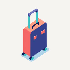 Fototapeta premium 3d render of a suitcase