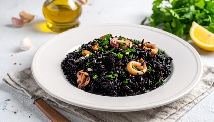 Spanien &ndash; Arroz Negro mit Tintenfisch