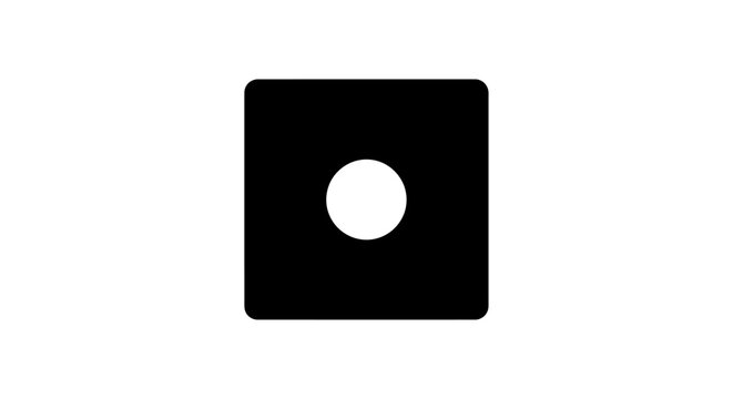 Black Square with White Circle.