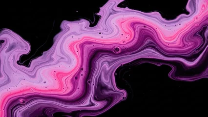 Plexiglas schilderij Abstracte kunst A vibrant abstract art piece with swirling purple and pink hues  © tya