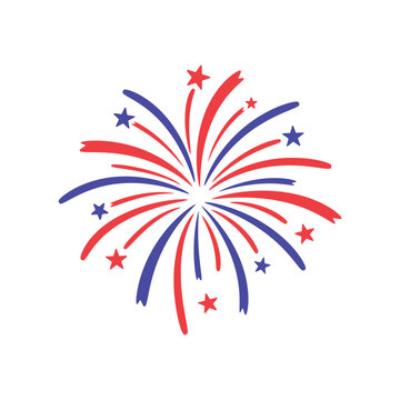 Firework vector icon, Firework svg, 4th of July firework, Firework logo, Firework star burst svg, Firework clipart.