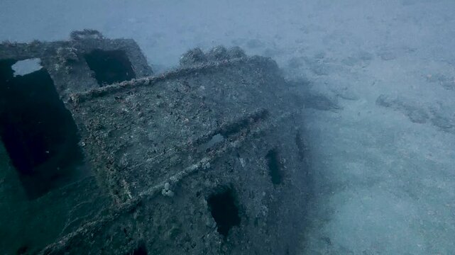 4K Underwater Video of the Wreck Trail Shipwrecks in Jupiter Florida Featuring Marine Life and Artificial Reefs