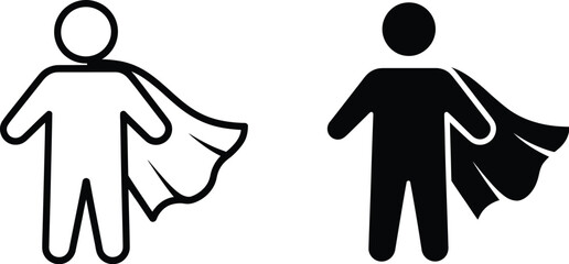 Superhero icons with contrasting capes © Canvas 71