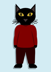 Kot w ubraniu dresowym © PaulinaGrush