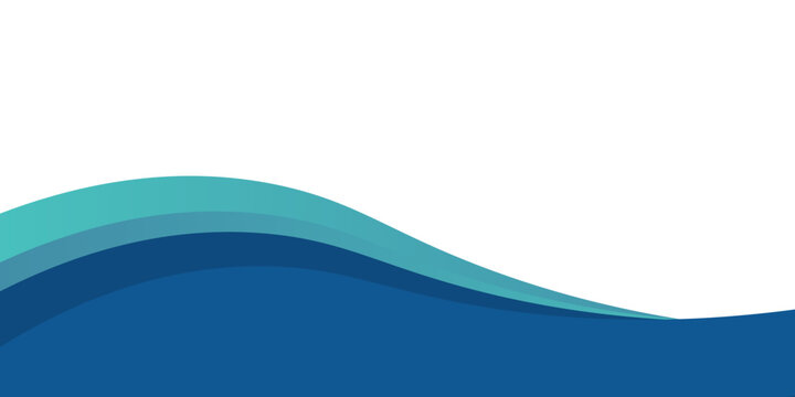 Gradient Wave Footer Illustration eps10