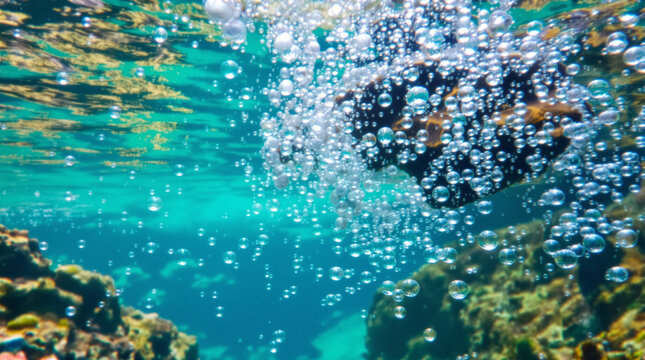 background of bubbles in water