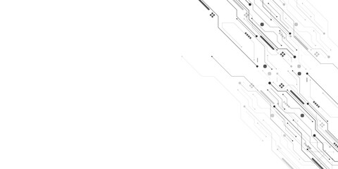 Obraz premium Abstract circuit board technology background vector.
