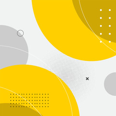 Modern Yellow and Grey Abstract Geometric Background