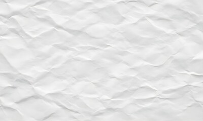 Obraz premium Crumpled White Paper Texture Background