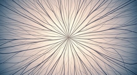 Obraz premium Abstract radial pattern with lines emanating from a central point.