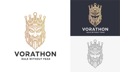 Regal Lion Logos with Crown Emblems and Typography Variations
