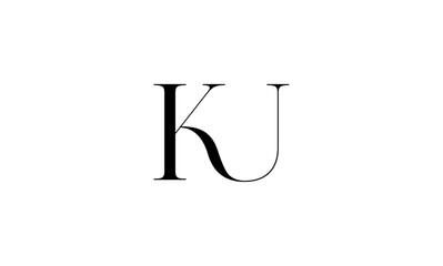 KU initial letter logo or KU monogram