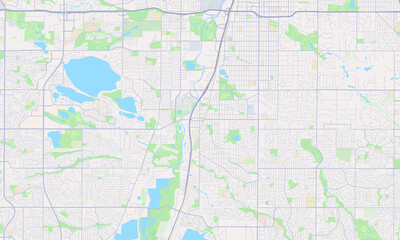 Obraz premium Littleton Colorado map