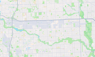 Obraz premium Livonia Michigan map