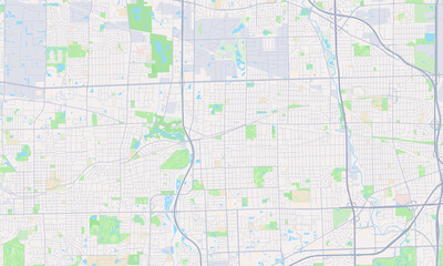 Fototapeta premium Lombard Illinois map